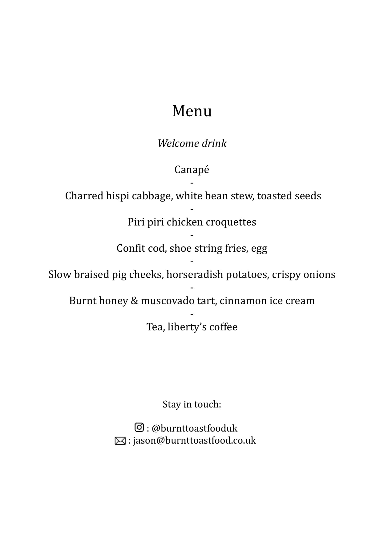 Portugese Supper Club (19th 20th September)