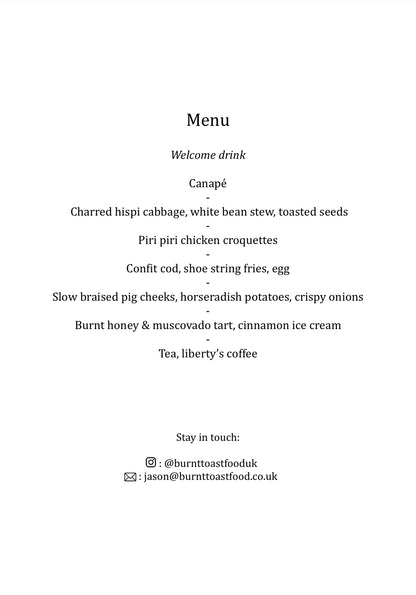 Portugese Supper Club (19th 20th September)