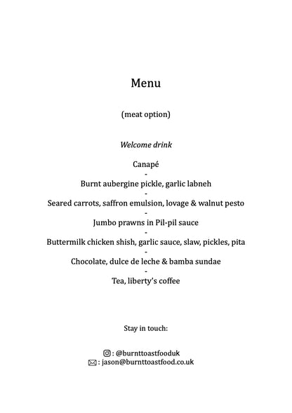 Middle Eastern Mezze Supper Club (30 & 31 May)