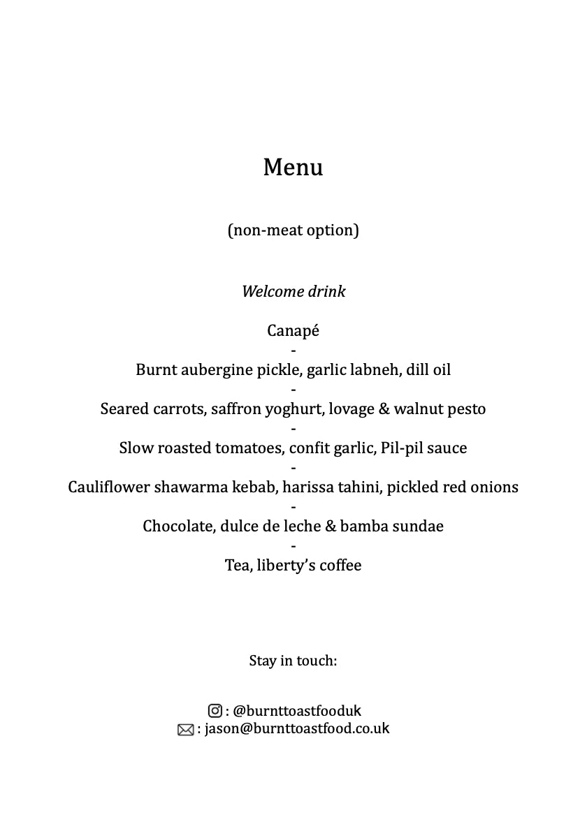 Middle Eastern Mezze Supper Club (30 & 31 May)