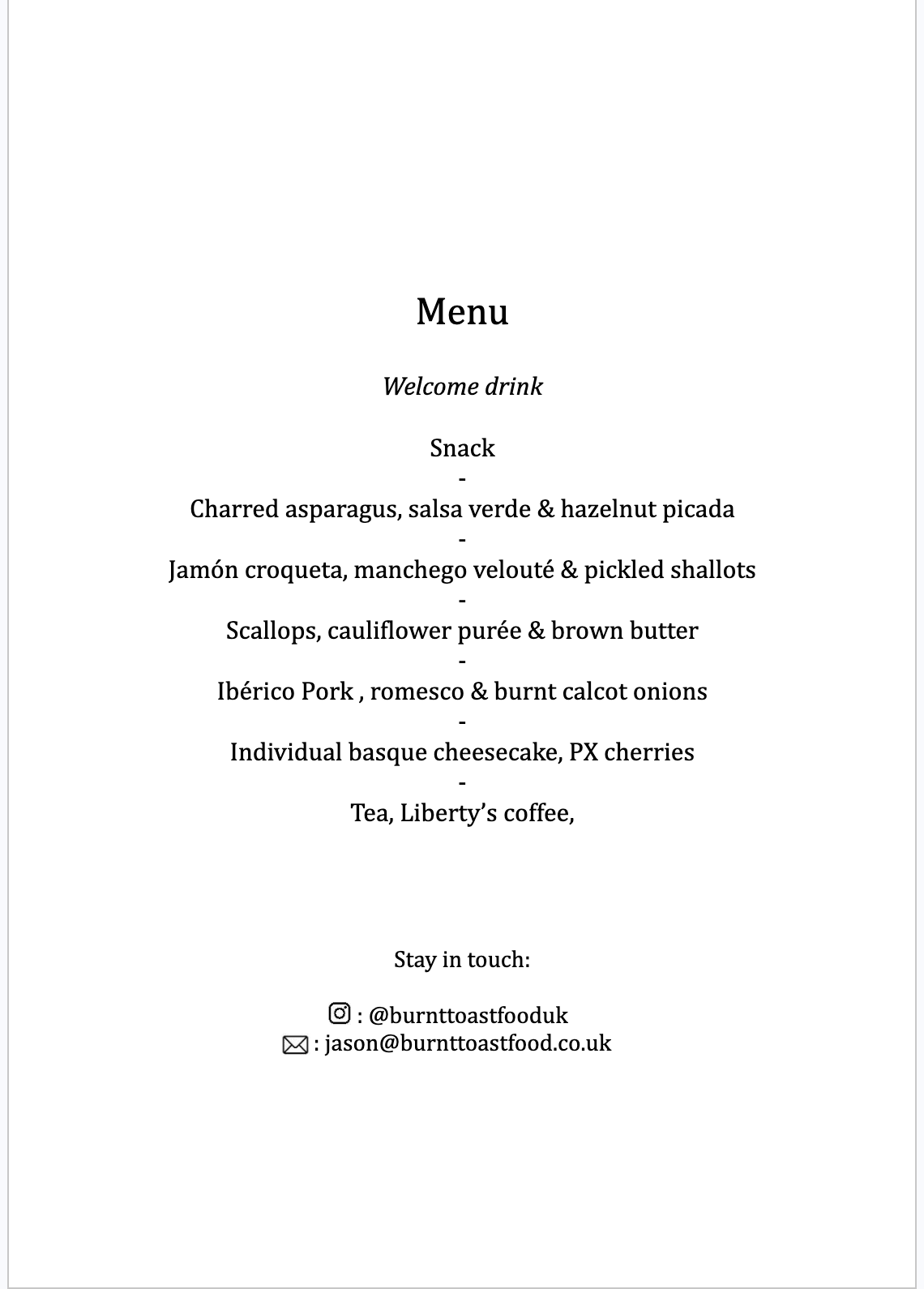 Spanish Supper Club (24th & 25th April)