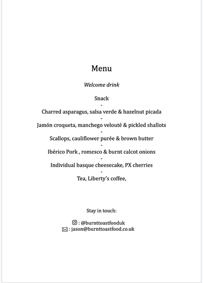 Spanish Supper Club (24th & 25th April)